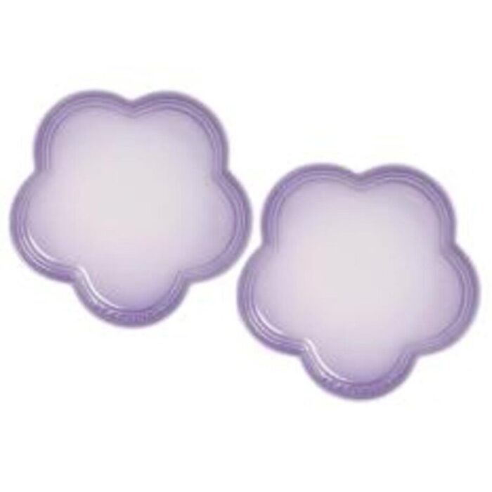 2pc flower plate large powder purple 240901123831