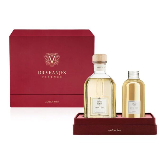 dr vranjes firenze ambra 250ml diffuser 150ml refill red gift set 240513114737