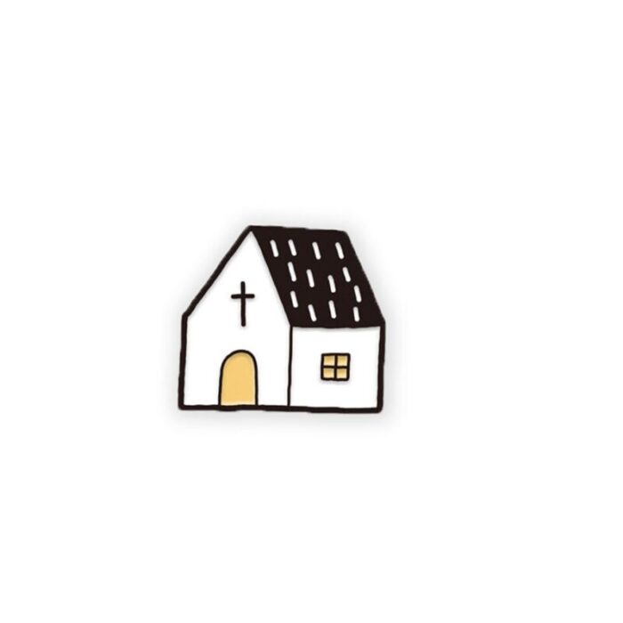 enamel pin home with jesus house 241007115528