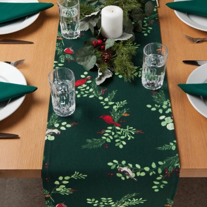 forest birds table runner 72 inches 241003052519 2