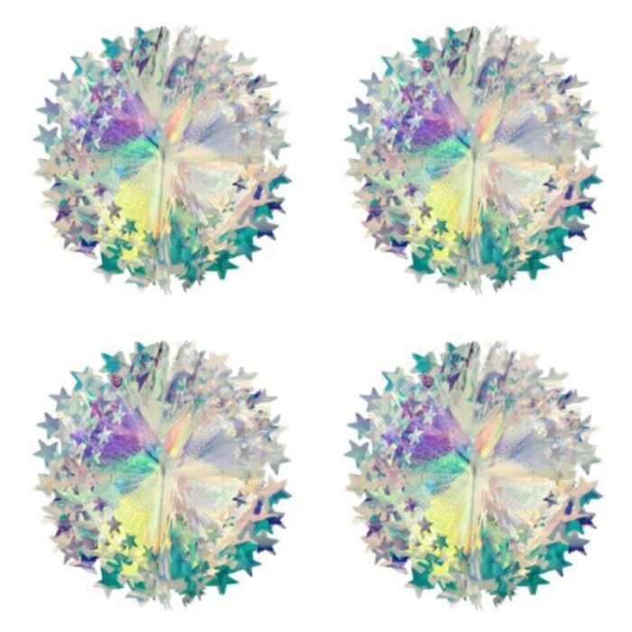 iridescence shooting star ball 30cm set of 4 241002053519