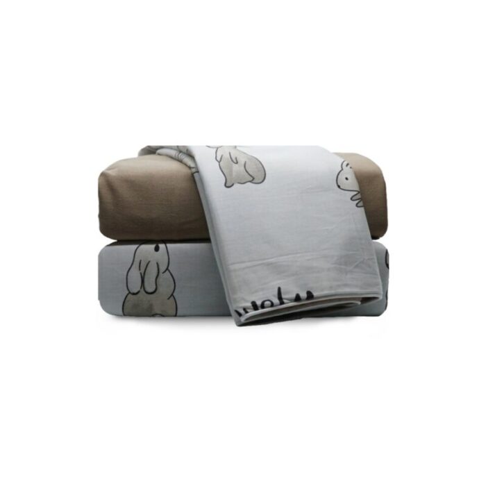 japandi rabbit dog bed cover white and beige 231017054306