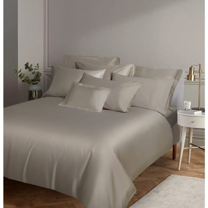 kinu gold fitted sheet taupe 241001093927