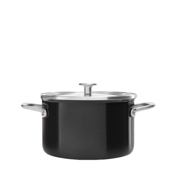 kitchenaid enamel casserole 24cm6l black gpka668565 240610045022 15