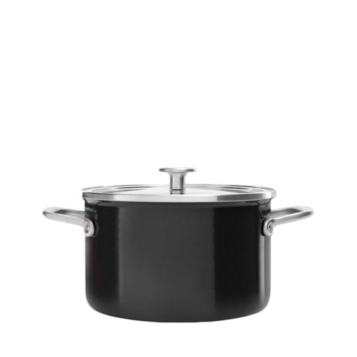 kitchenaid enamel casserole 24cm6l black gpka668565 240610045022