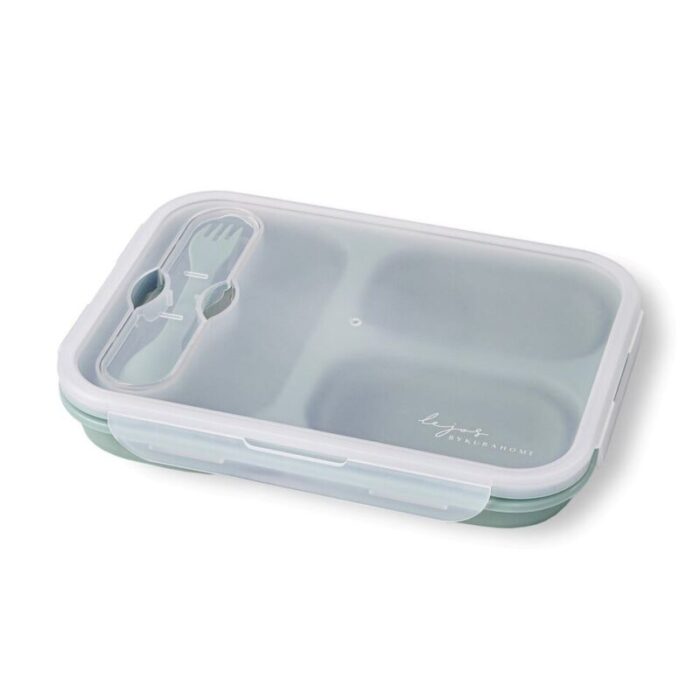 lejos silicone collapsible bento box 3 compartment sage 240506044326 1