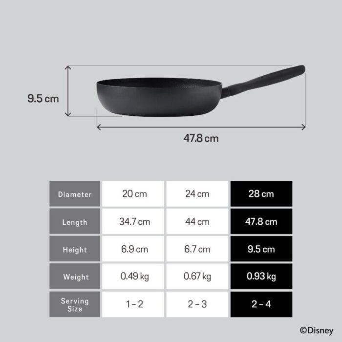 monochrome 28cm open frypan 231212110010 5