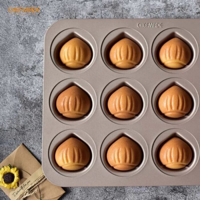 non stick 12cup chestnut cake mould l325cm 240924125153 3