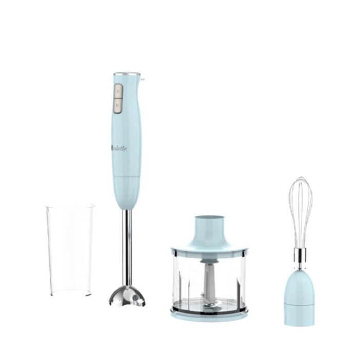 odette 2 speed handheld blender with chopper and whisk light blue hb976bl 240624012345