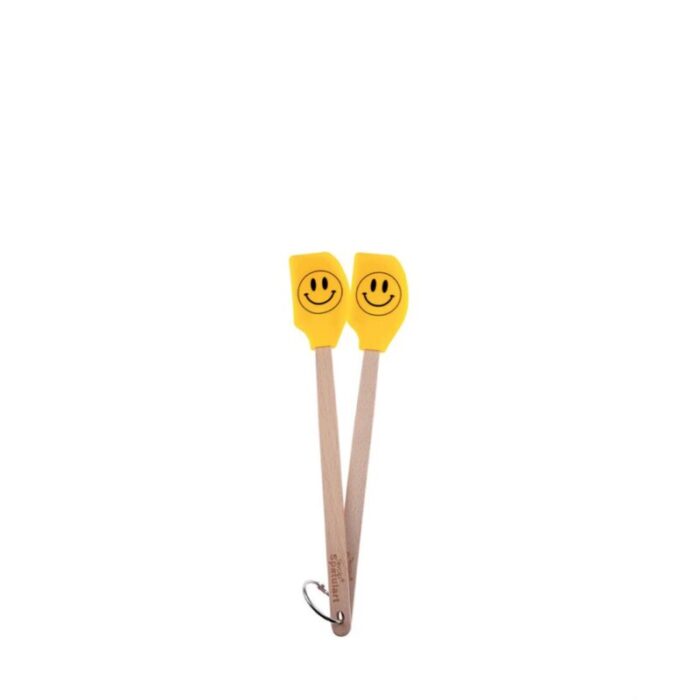 tovolo spatulart smiley face set of 2 mini spatulas sun ray 240801102908