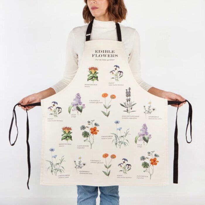 vintage fin print apron edible flowers 240923031844 2