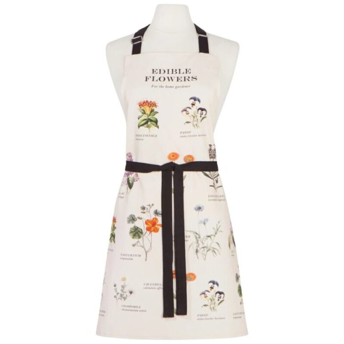 vintage fin print apron edible flowers 240923031844